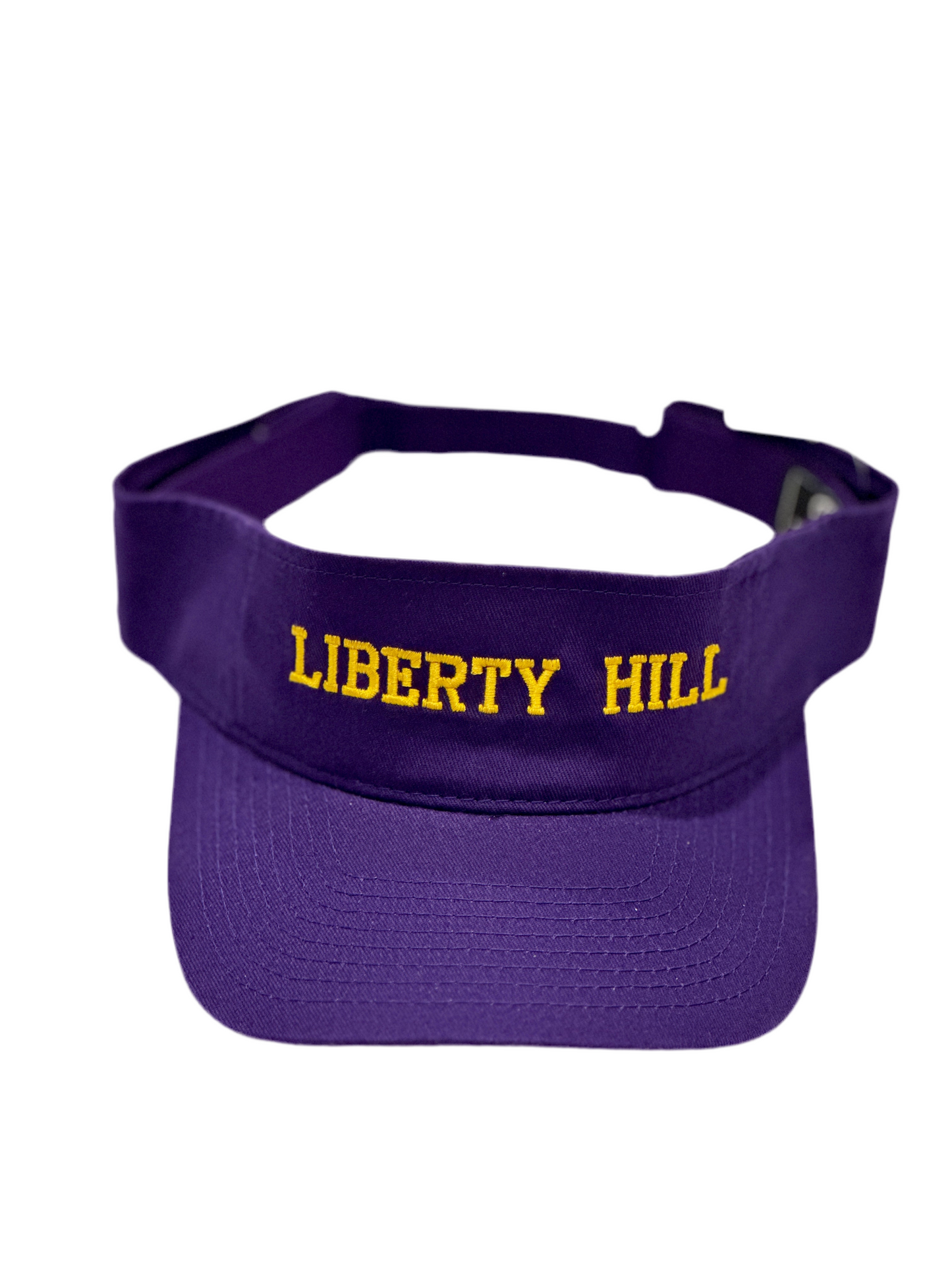 Purple Visor W/ Yellow Liberty Hill Embroidery