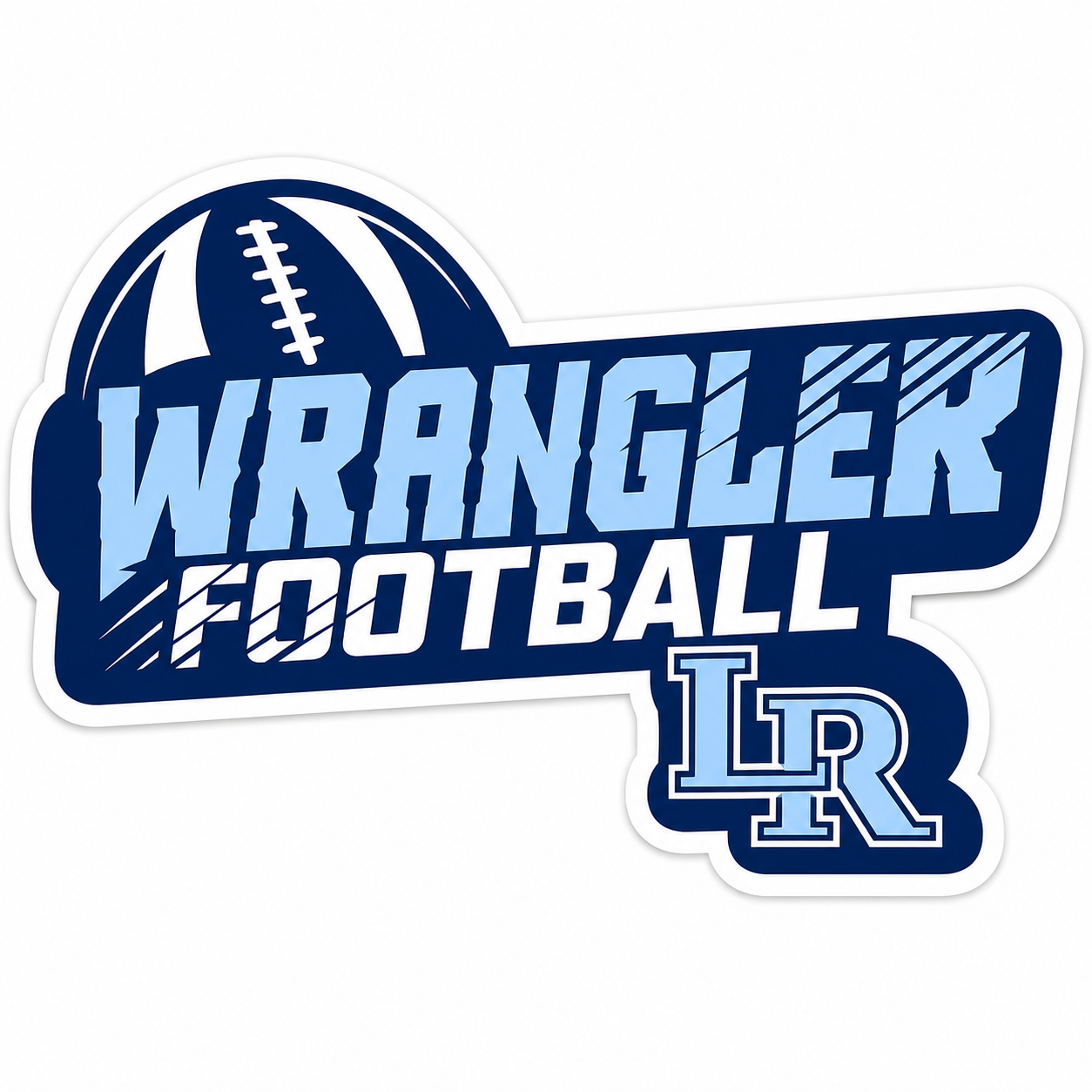 LR Football Sticker