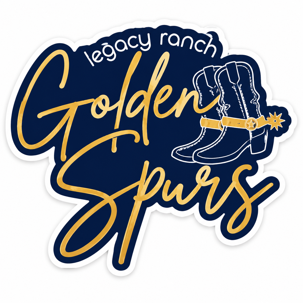 LR Golden Spurs Sticker