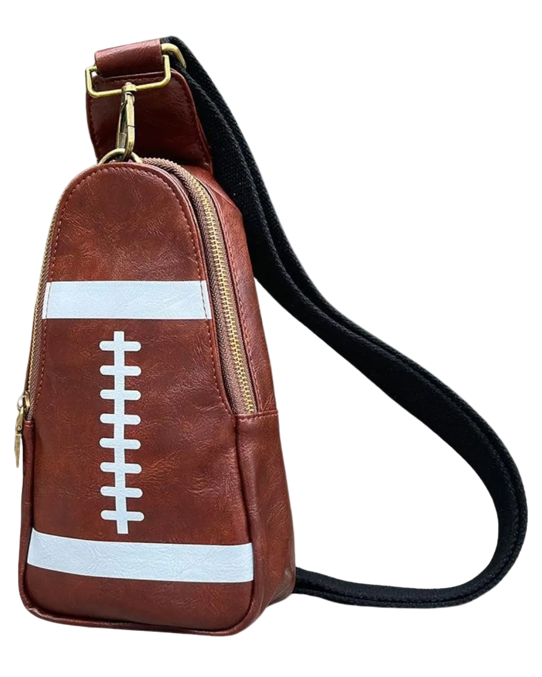 Football Vegan Leather Sling Bag