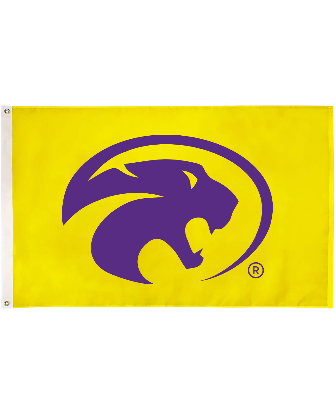 Flag Yellow with Panther Head