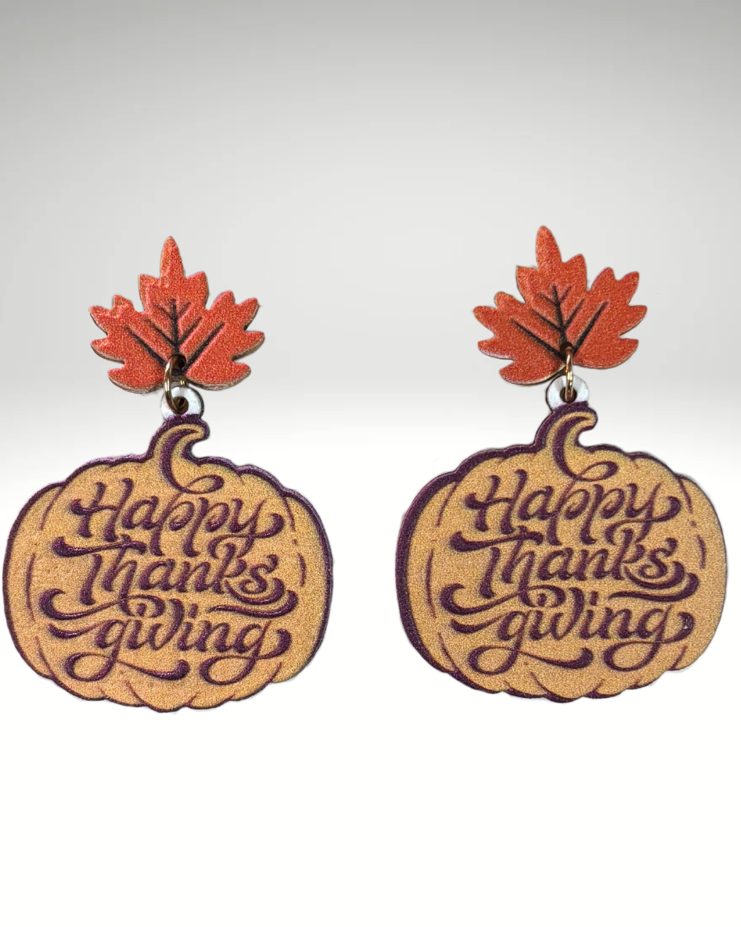 Thanksgiving Pumpkin Earrings