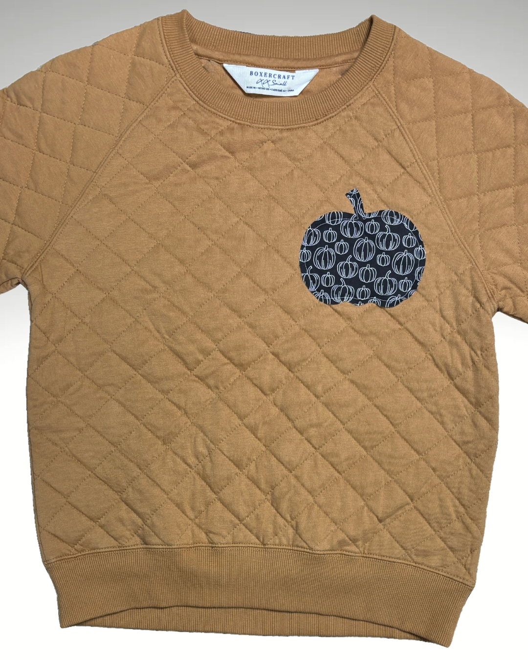 Pumpkin Quilted Pullover