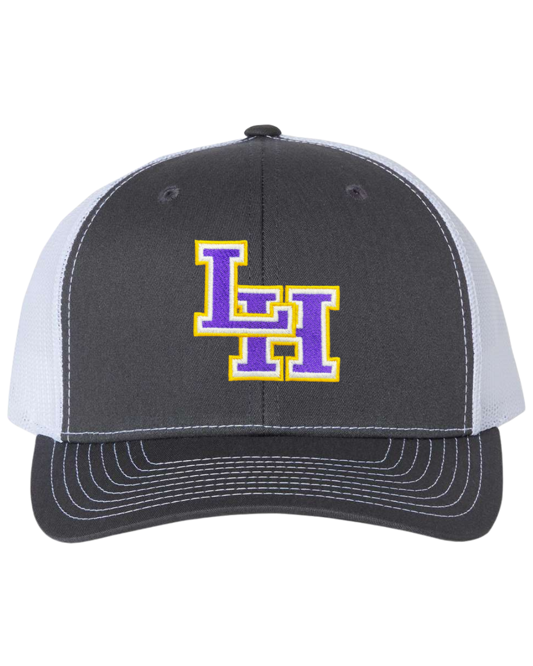 Richardson LH Gray & White Snapback Hat