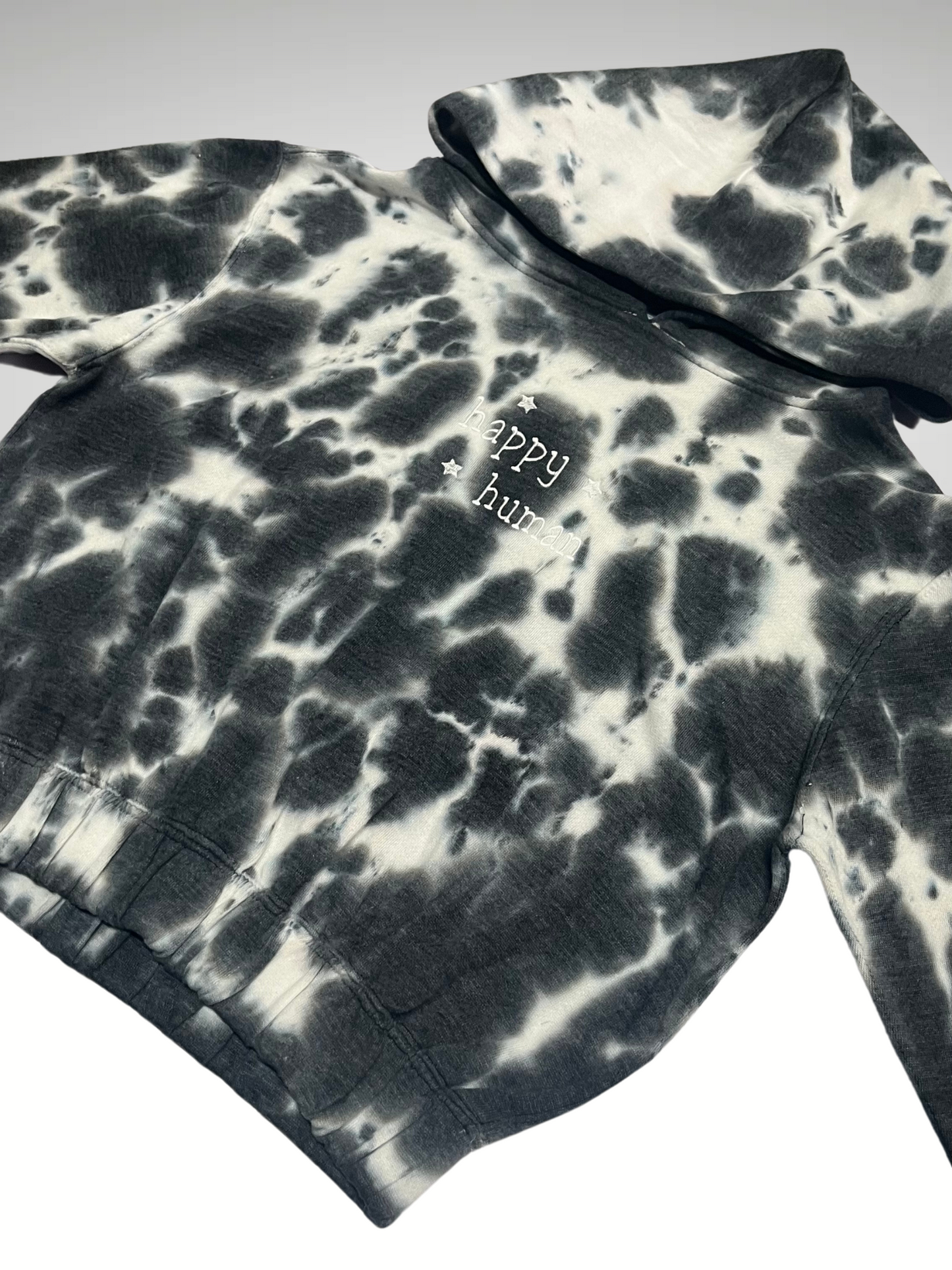 Cropped Happy Human Hoodie