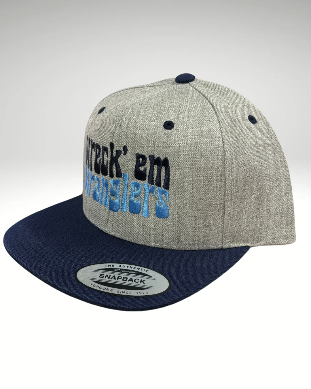 Wreck'em Wranglers Grey&Navy Hat