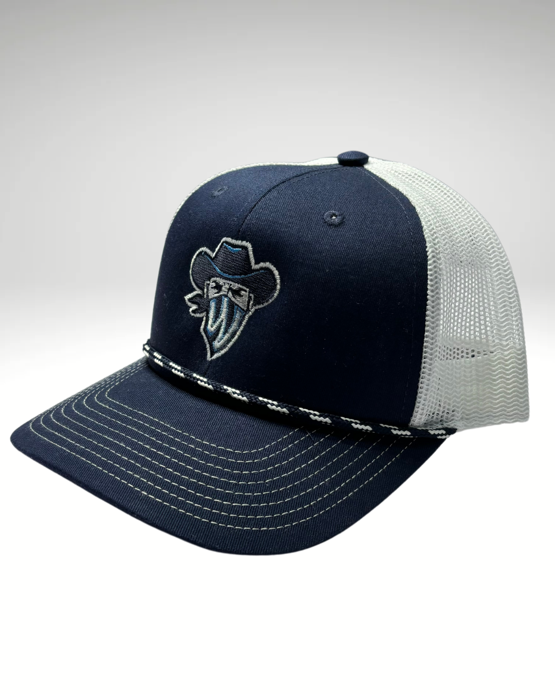 Cord Navy Wrangler Mask Hat