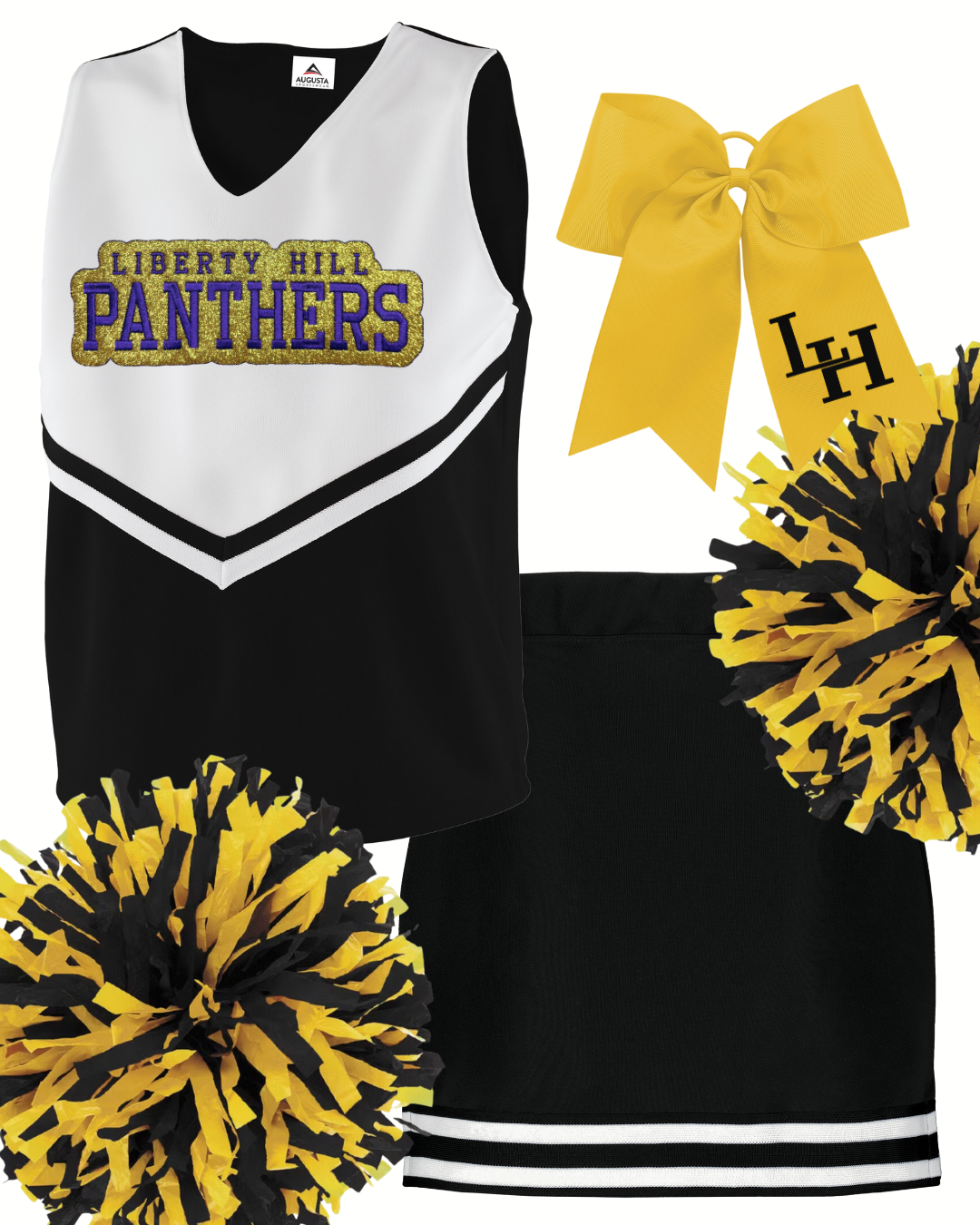 Youth Cheer Skirt Black