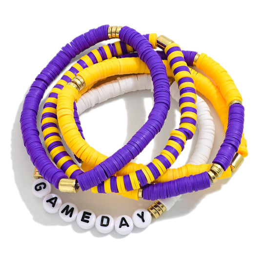 Game Day Beaded Bracelets