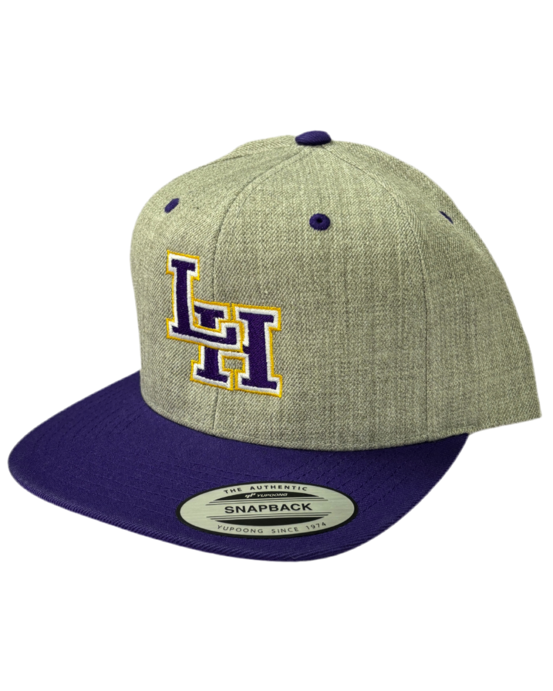 LH Purple & Gray Snapback Hat
