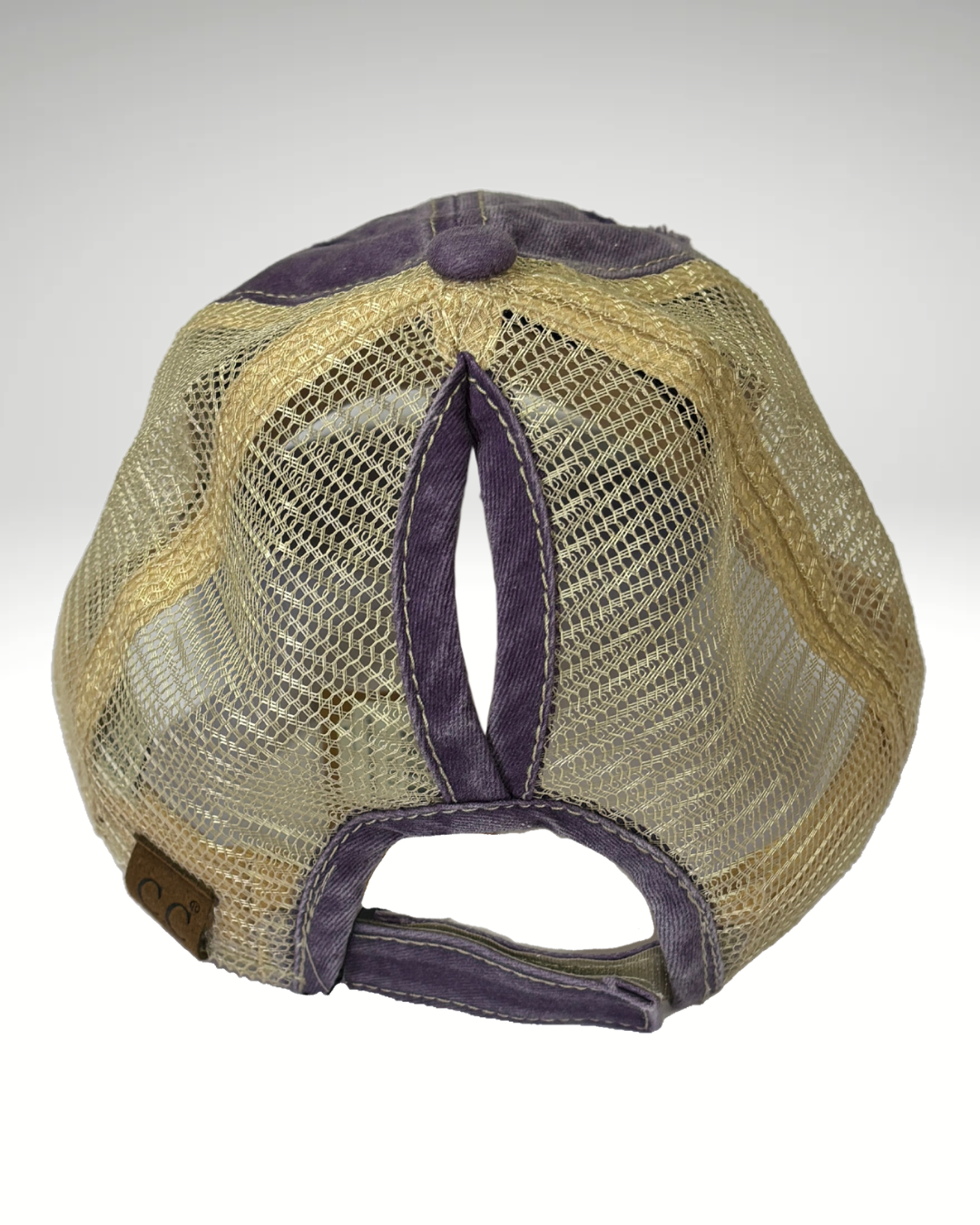 SR Vintage Distressed Ponytail Hat