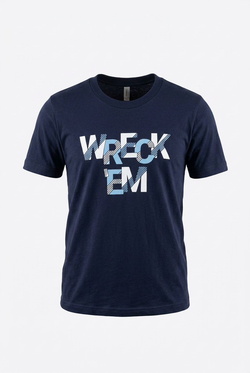 Wreck "em Striped T-shirt