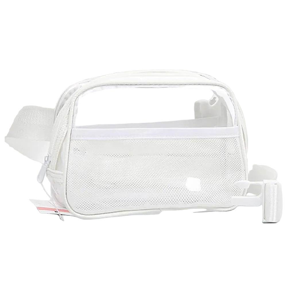 Clear Crossbody Bag White