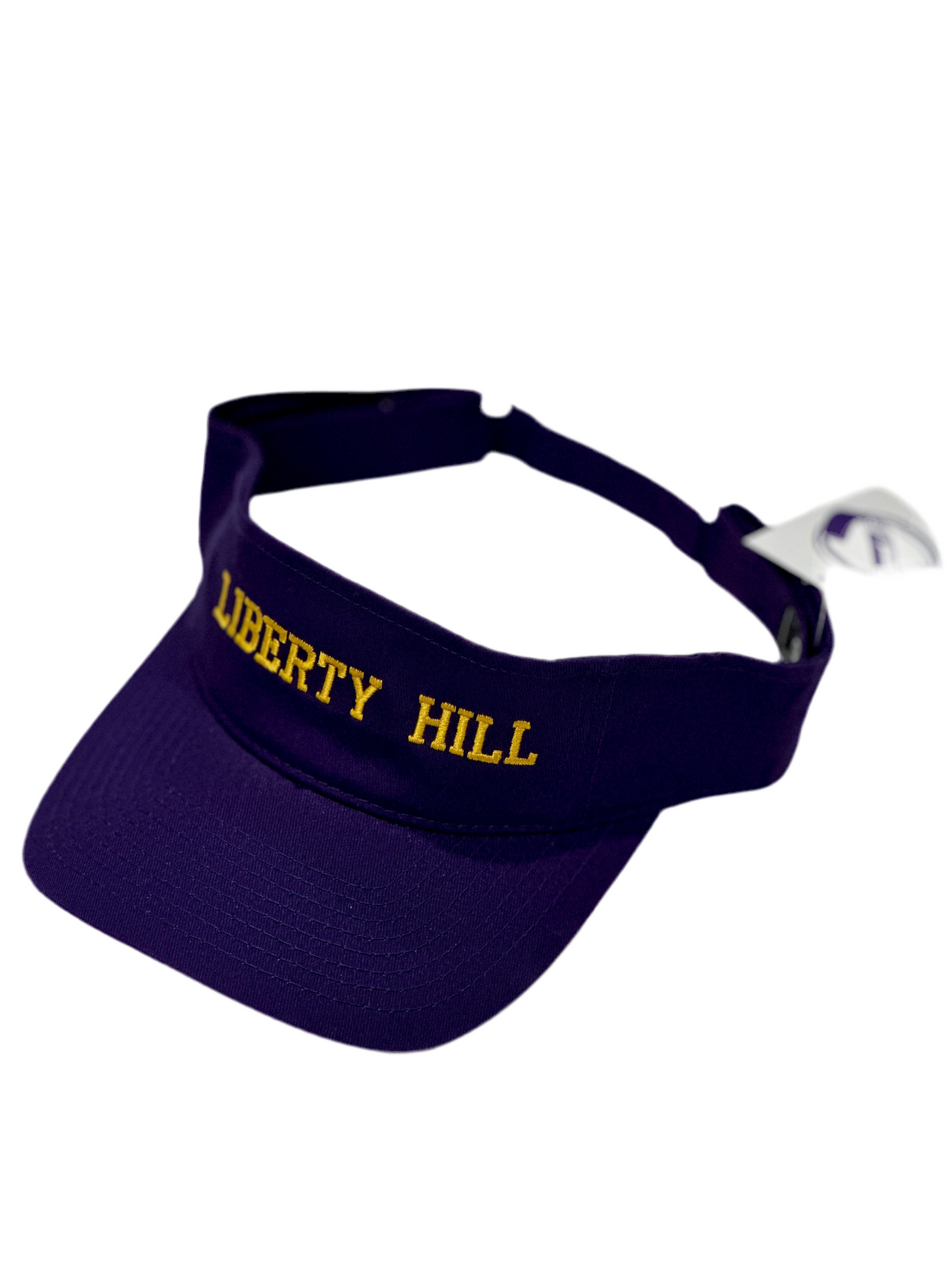 Purple Visor W/ Yellow Liberty Hill Embroidery