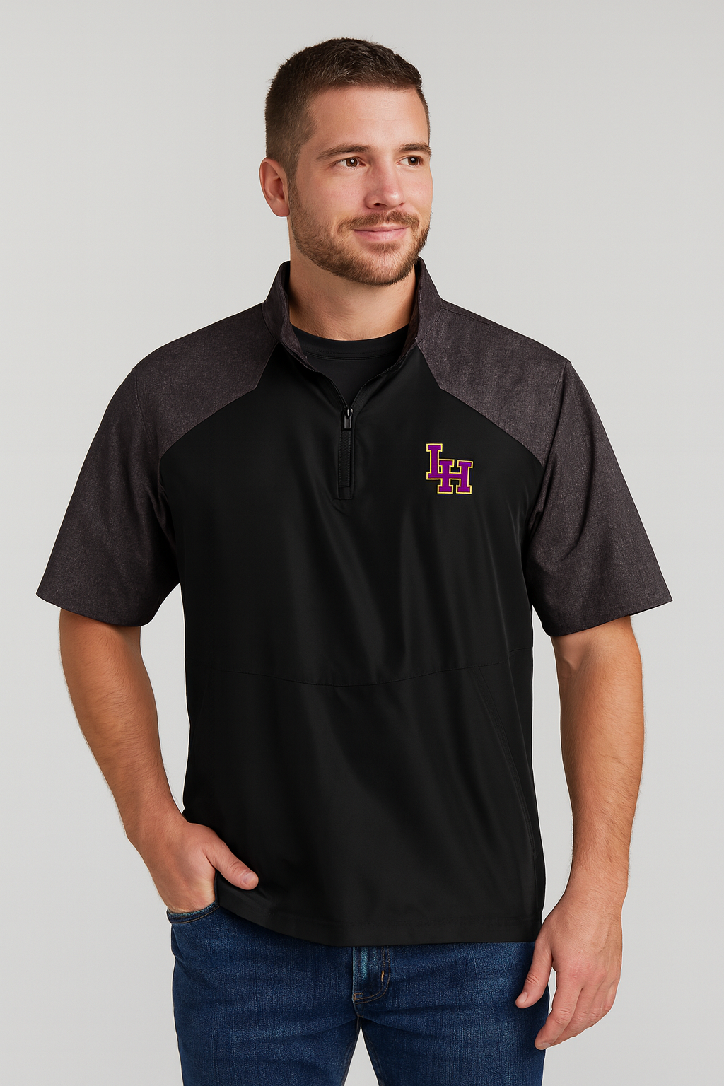 Holloway Raider Short Sleeve Quarter-Zip Pullover
