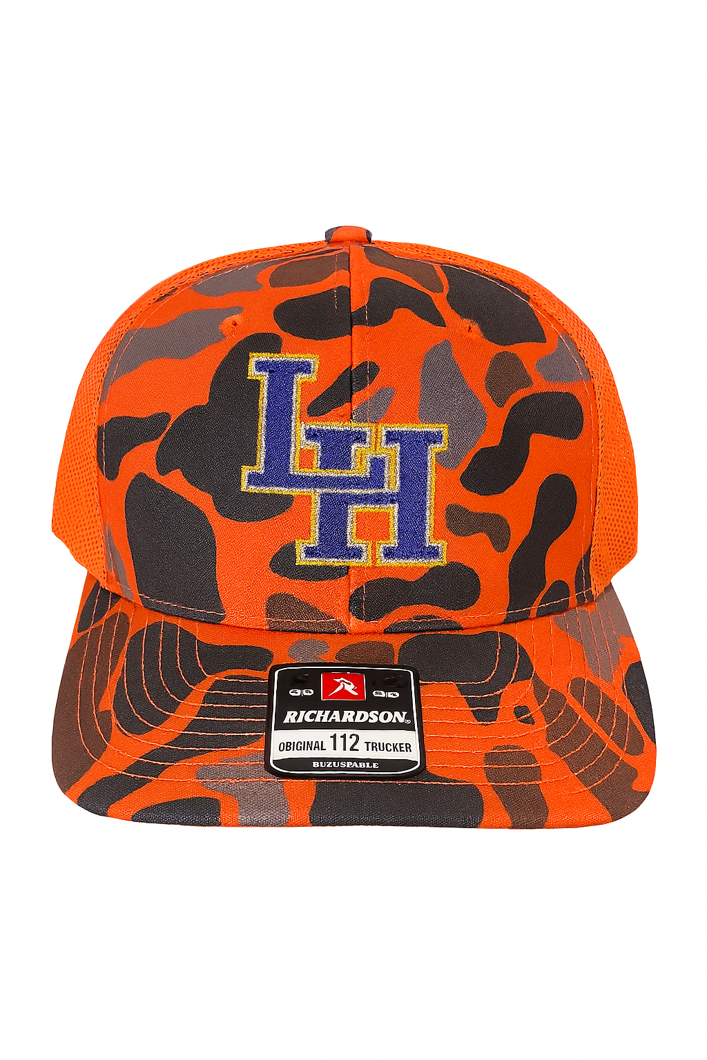 LH Orange Camo Trucker Hat