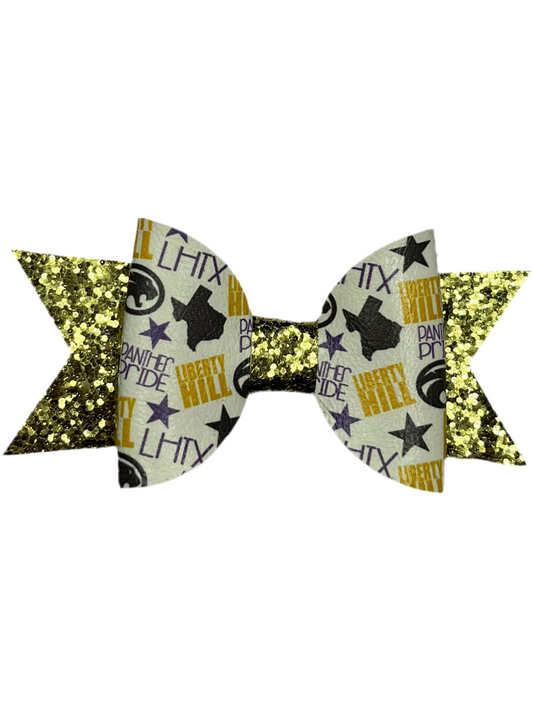 Panther LH Bow 3.5” Clip Gold