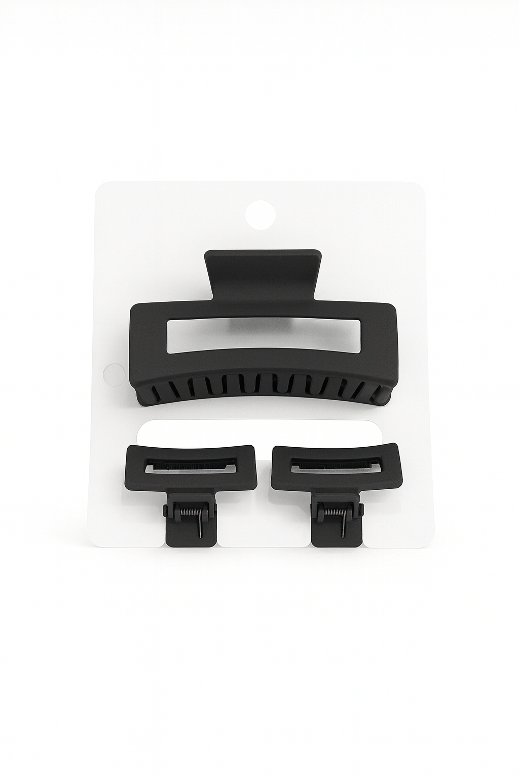 Black Rectangel Claw Clip