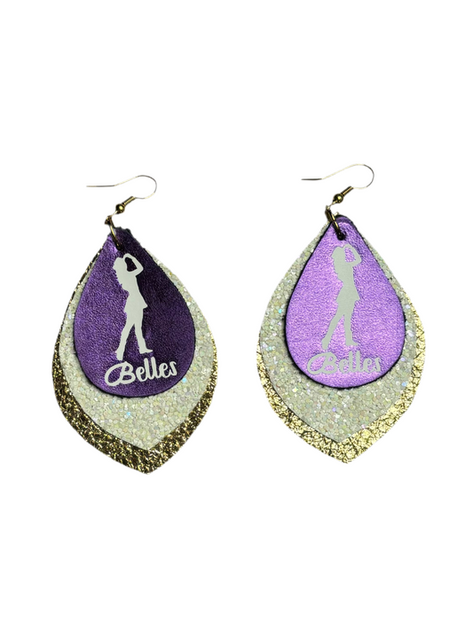 Panthers Belles Drop Earrings