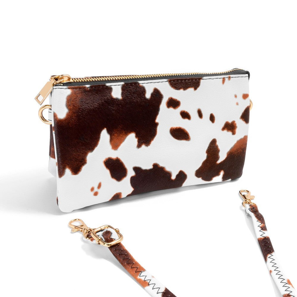 Cow Print Leather Crossbody