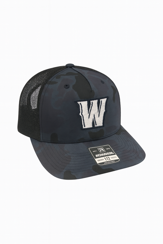 Wranglers Blue Camo Trucker Hat