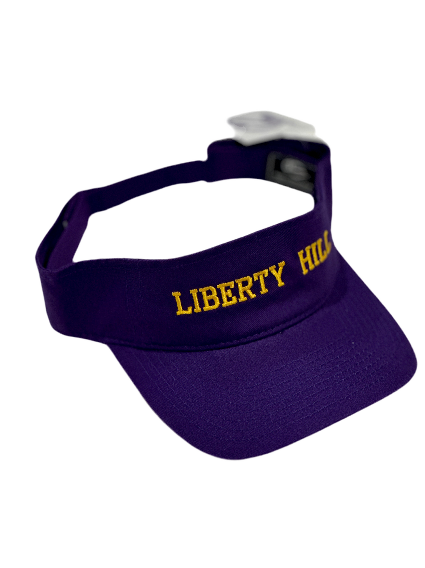 Purple Visor W/ Yellow Liberty Hill Embroidery