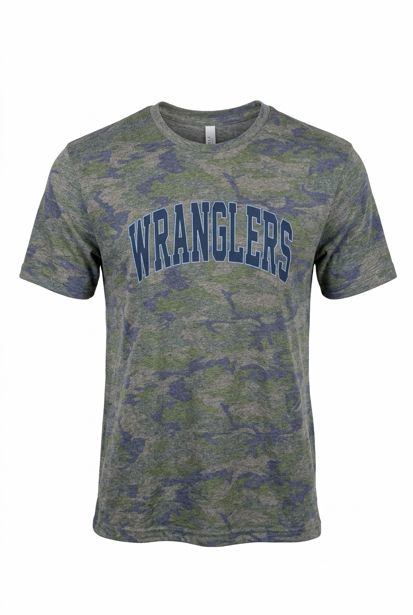 Wrangler Varsity Arch Camo T-Shirt Youth
