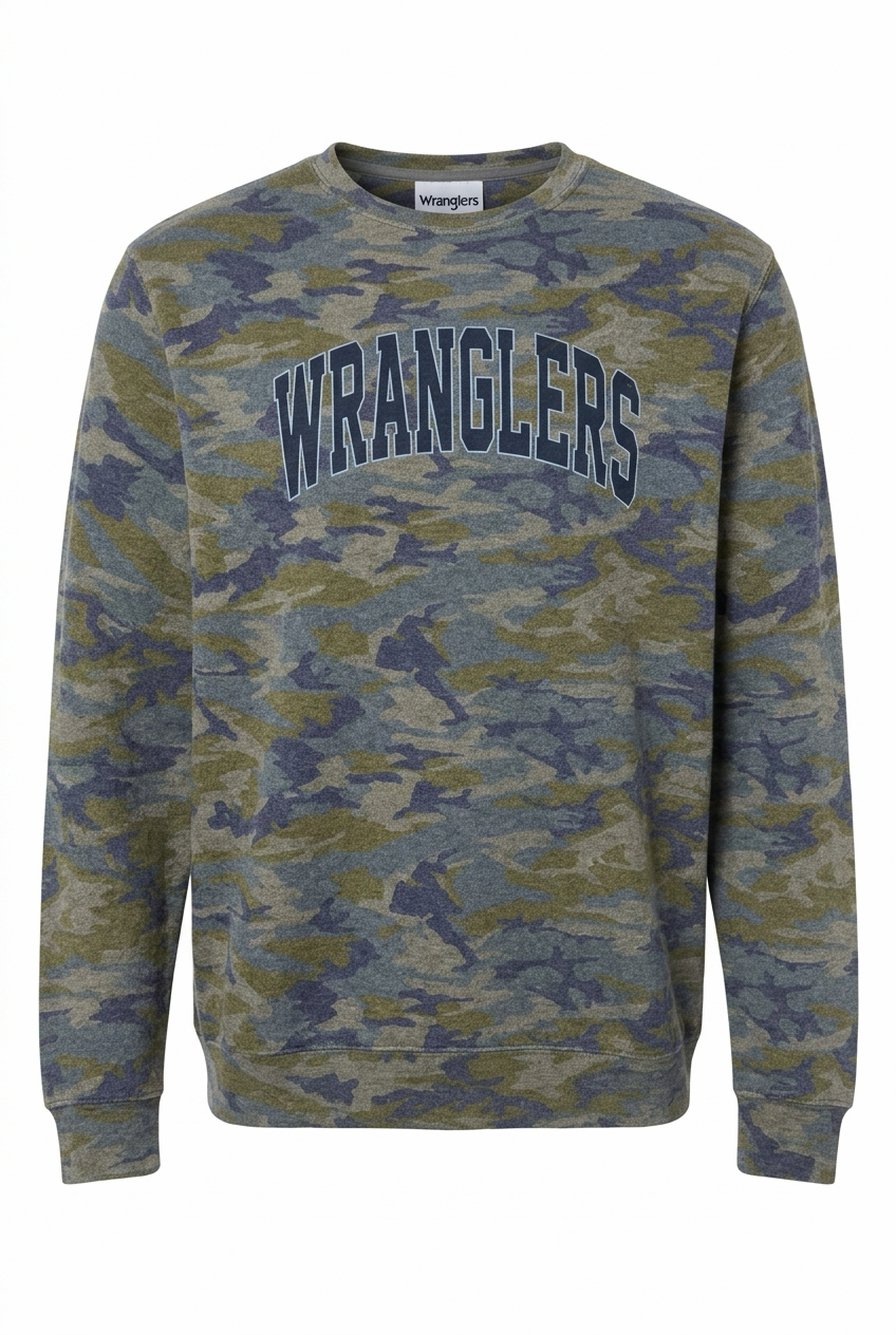 Wrangler varsity Arch Camo Crewneck