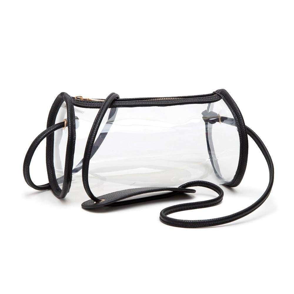 Clear Crossbody Bag Black