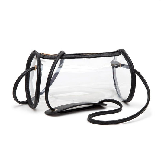 Clear Crossbody Bag Black
