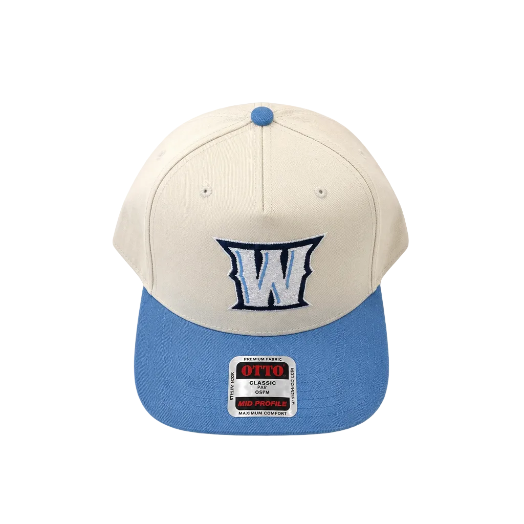 W Carolina Blue Snapback Hat