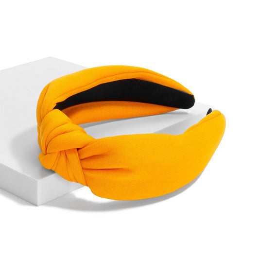 Solid Colored Top Knot Headband