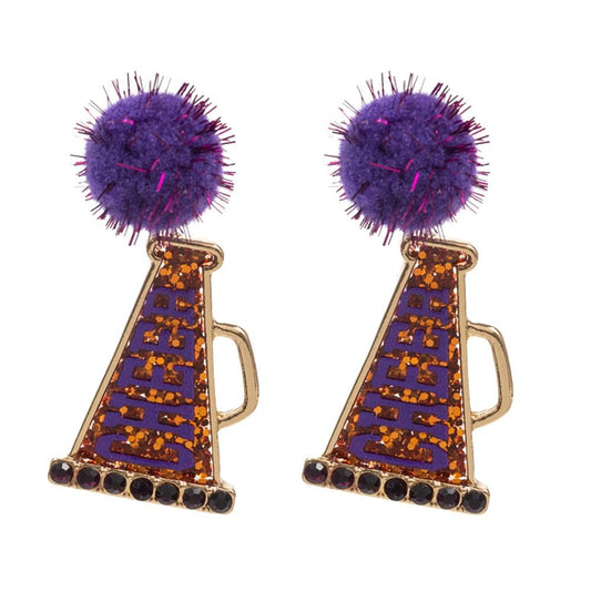 Glitter Cheer Drop Earrings