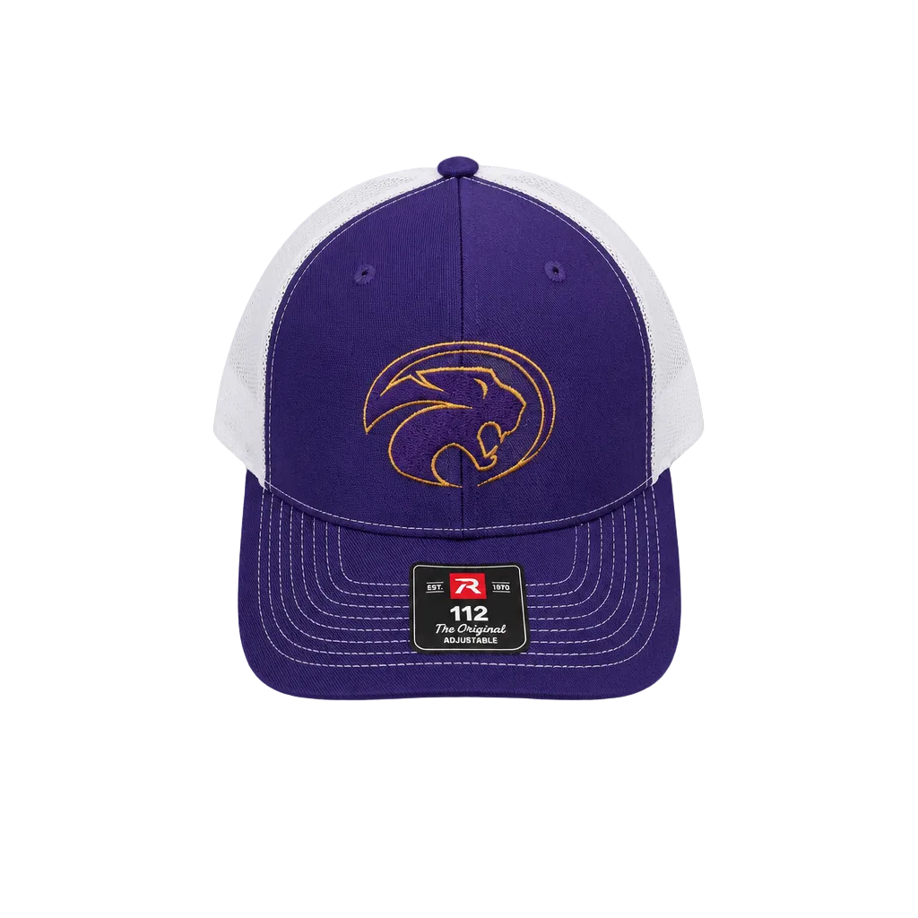 Panther Purple/White Snapback Hat