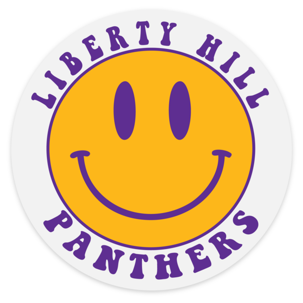 Liberty Hill Panthers Smily Face Stickers