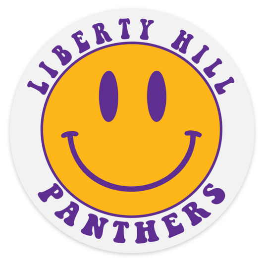 Liberty Hill Panthers Smily Face Stickers