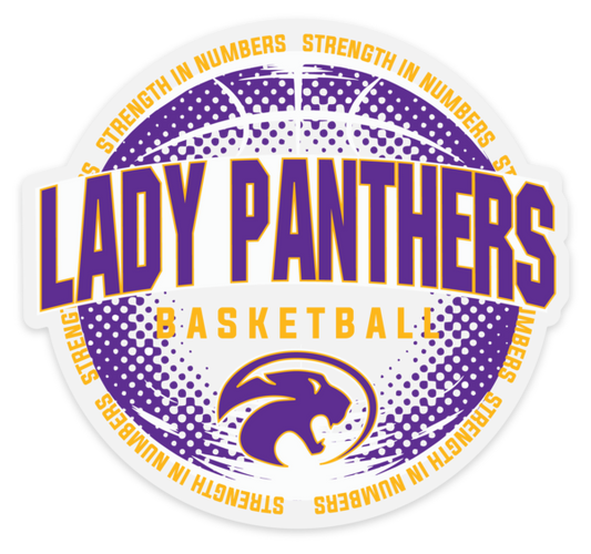 Lady Panther Basketball Sticker