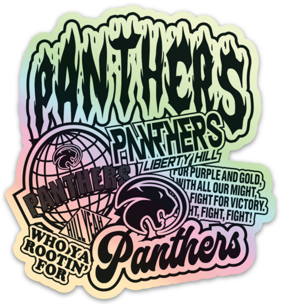 Panther Holographic stickers