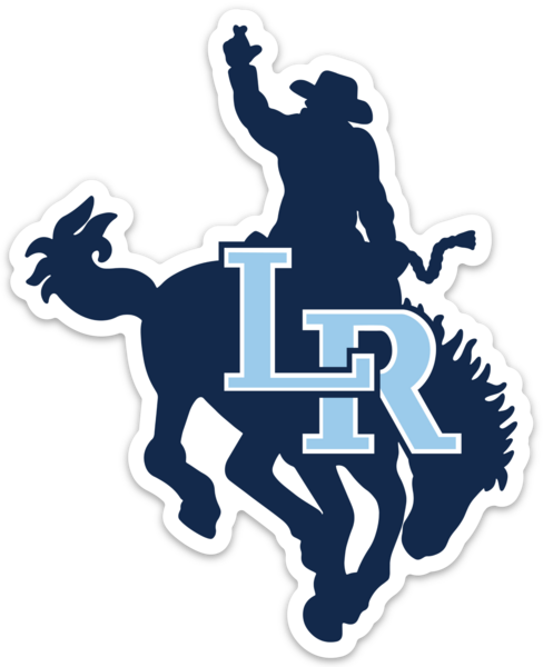 LR Wrangler Bucking Horse Sticker