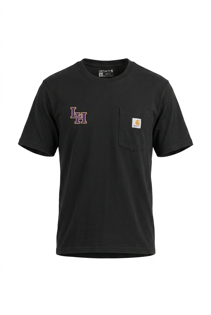 BLK CARHARTT SS POCKET T