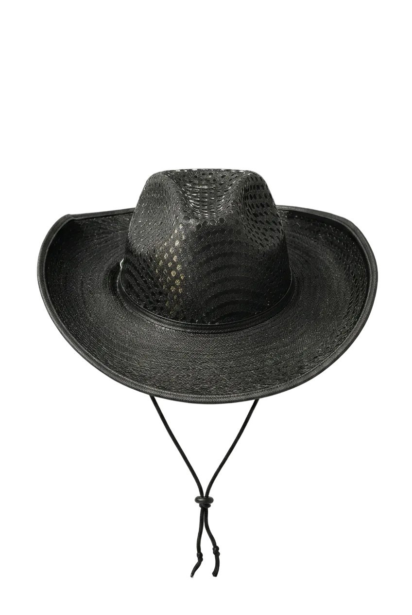 Light Up Cowboy Hat Black