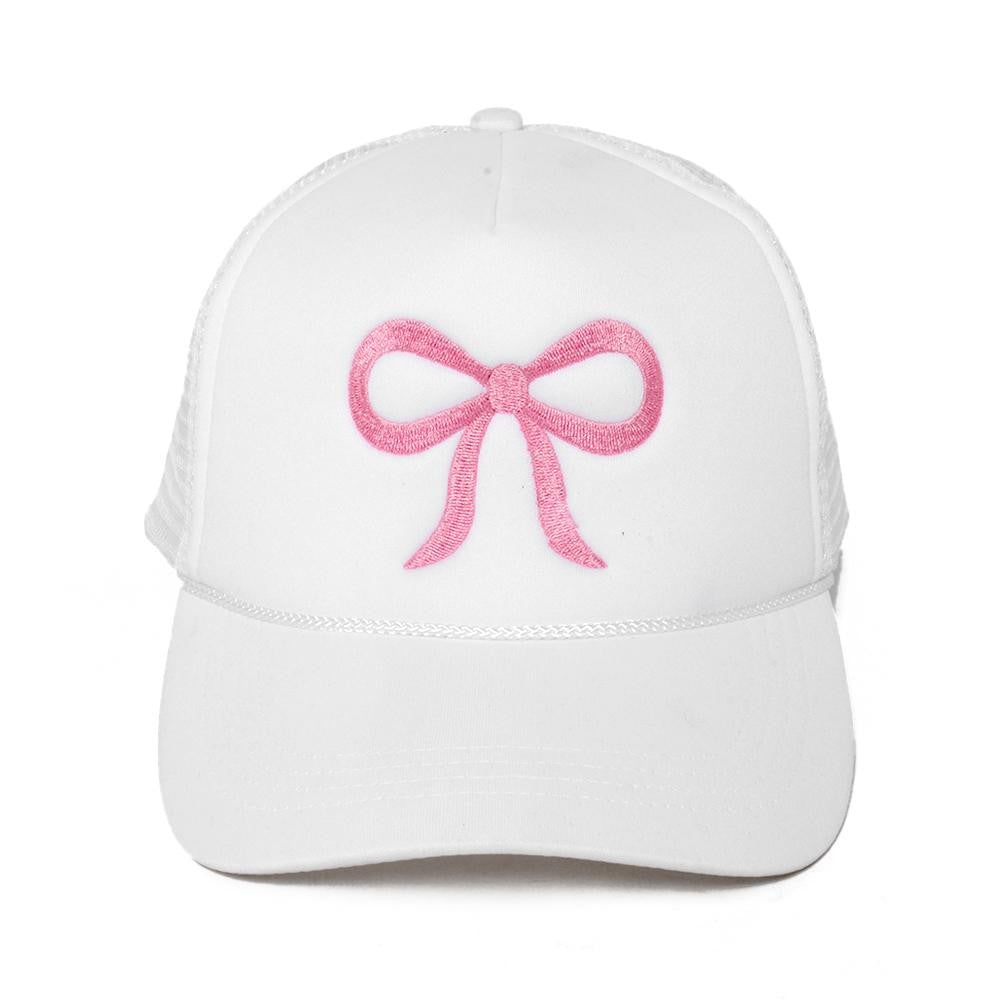 Pink Bow Rope Snapback Hat