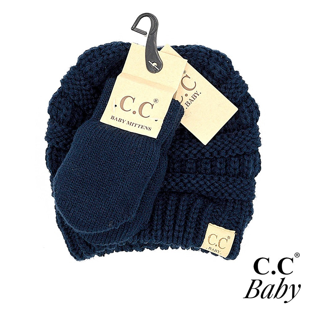 Baby Beanie And Mittens