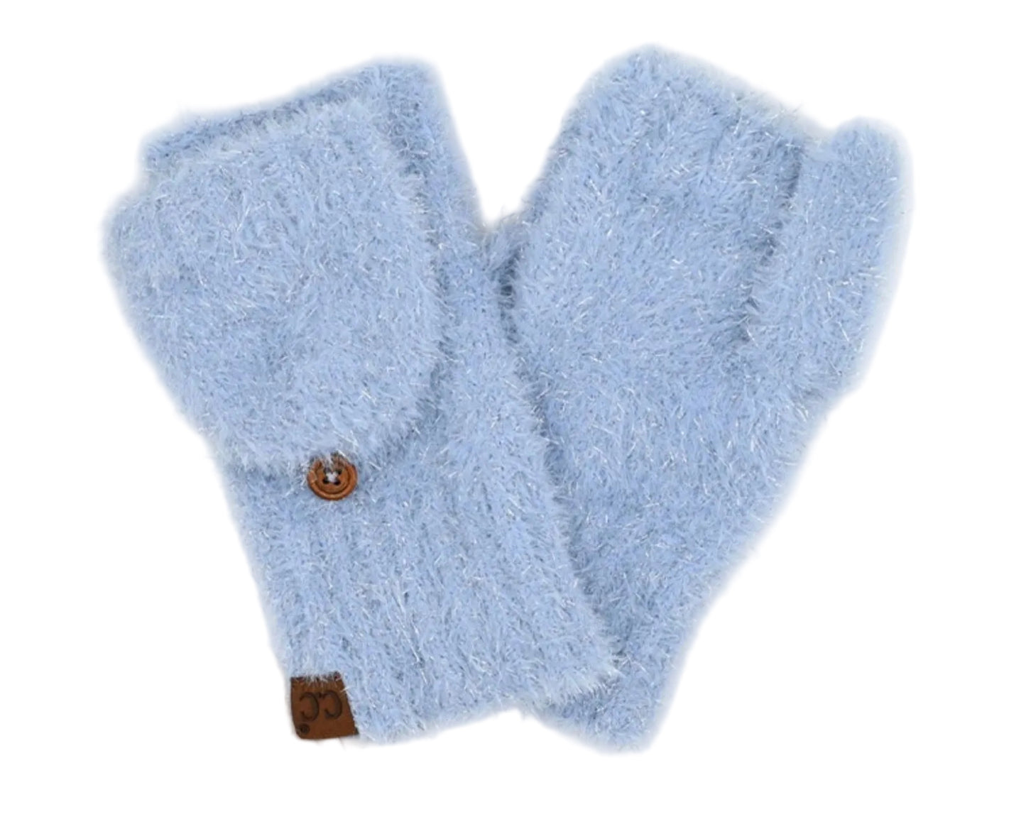 C.C Metallic Eyelash Mittens