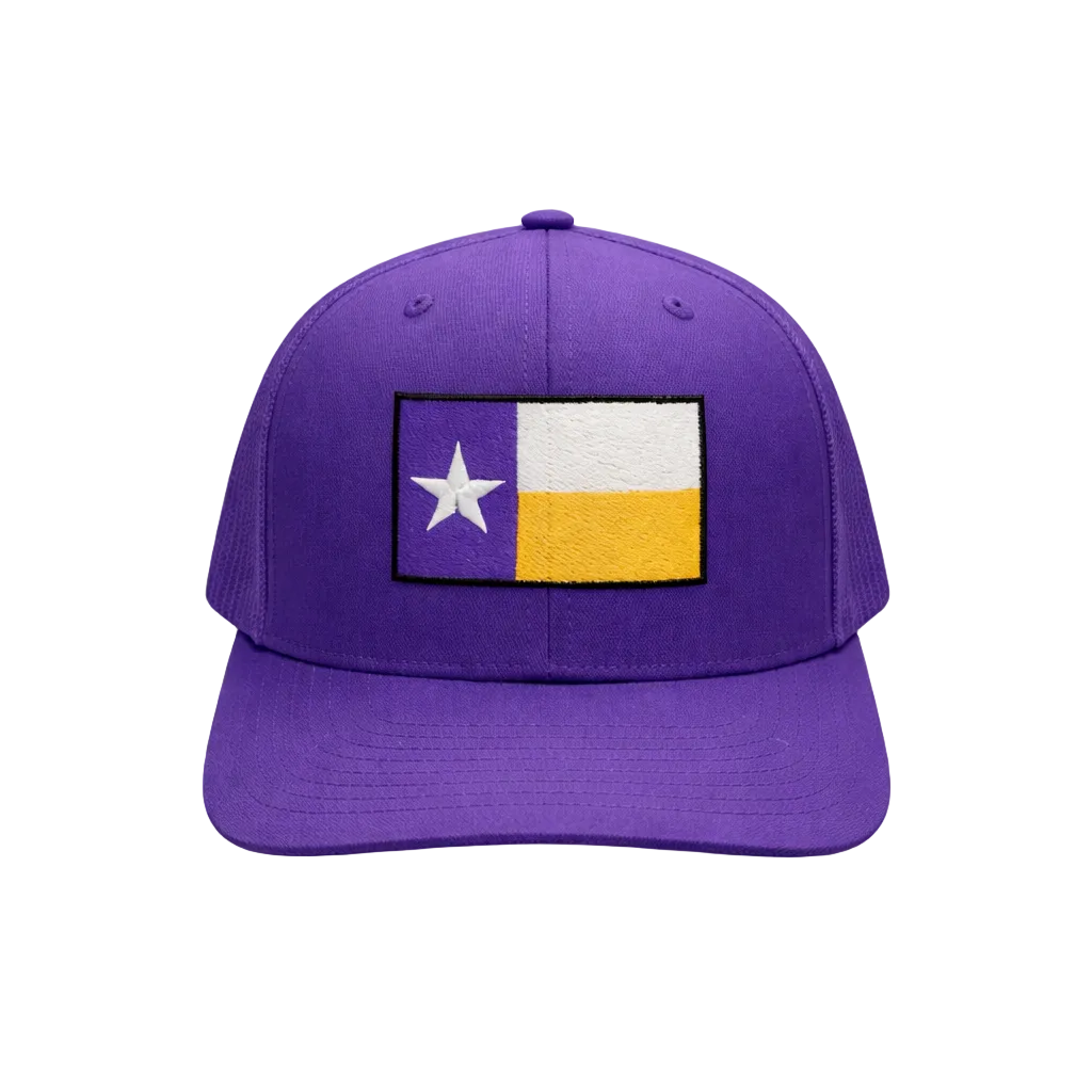 Trucker Purple/Purple Texas Flag Hat