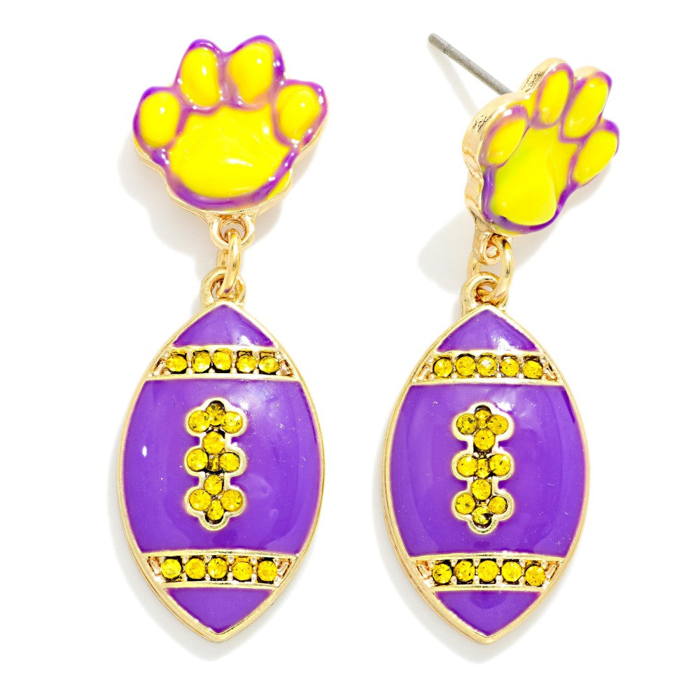 Paw Print Football Post
