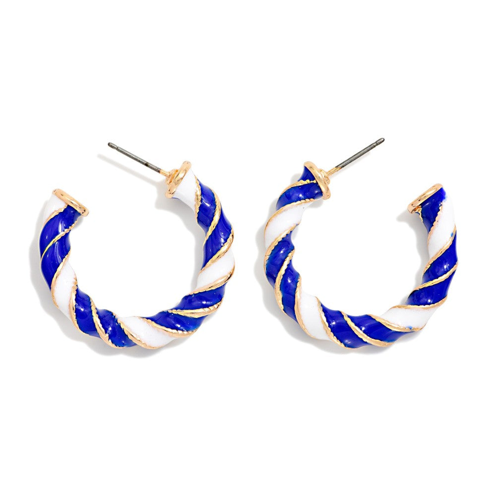 Twisted Two Tone Earrings