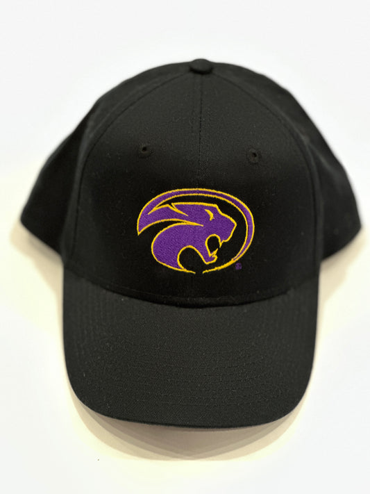 Augusta Sportswear Youth Cat Head Black Snapback Hat
