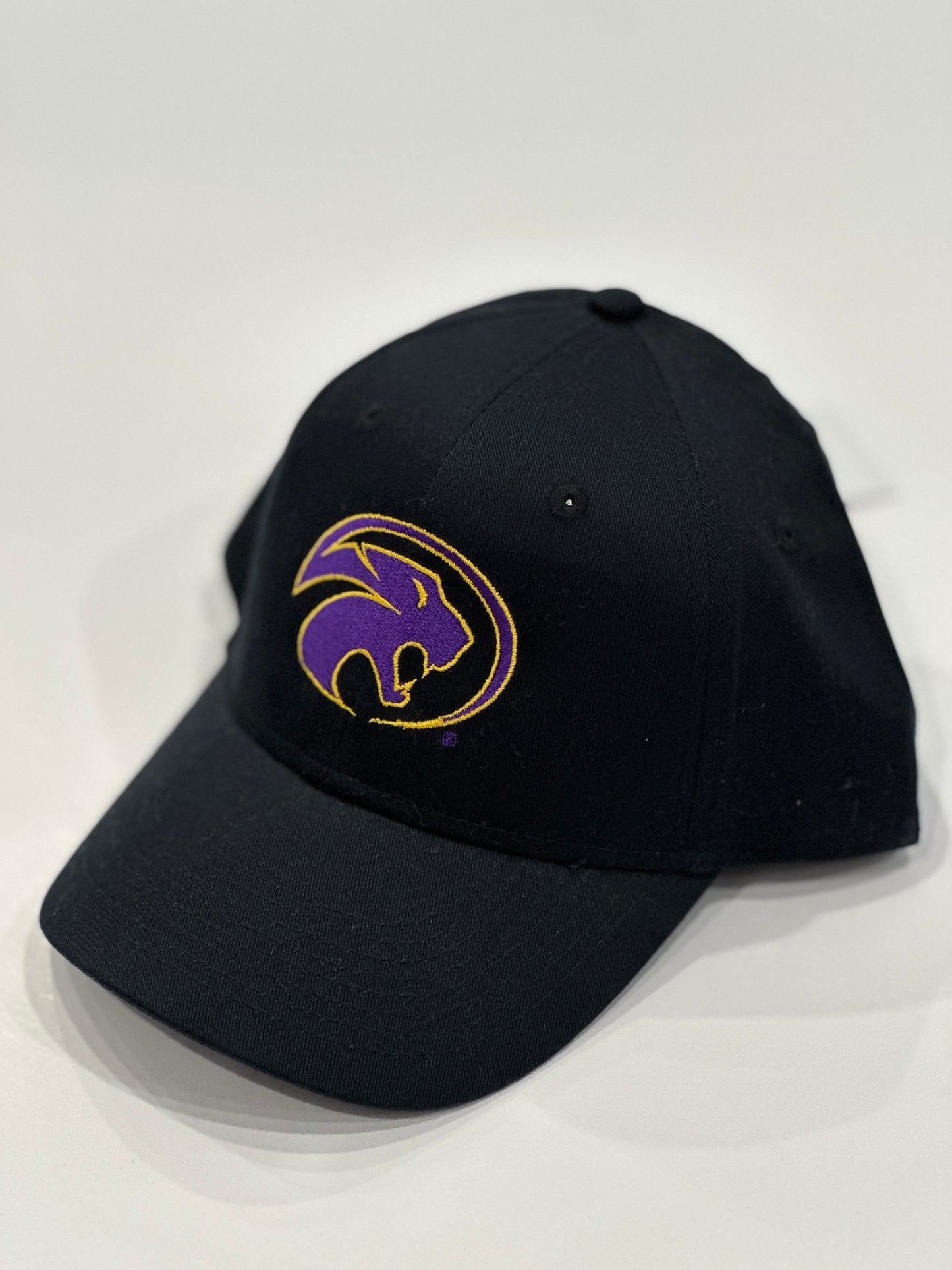 Augusta Sportswear Youth Cat Head Black Snapback Hat