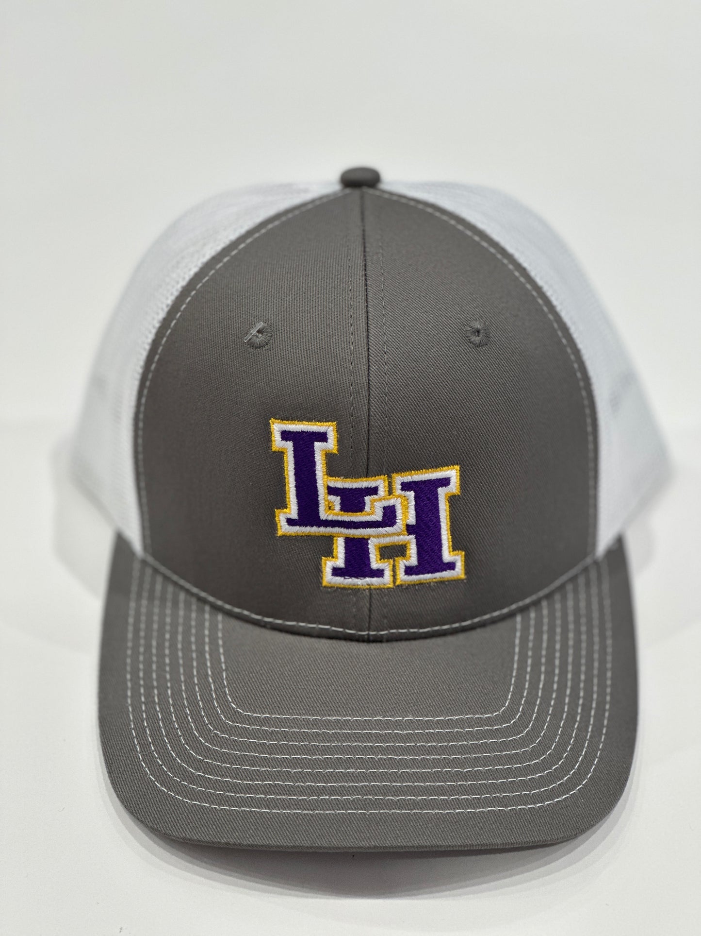 LH Gray & White Snapback Hat